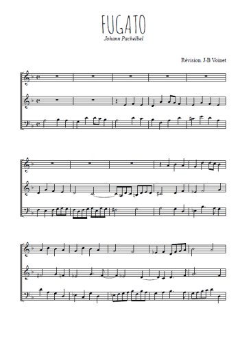 Fugato en ré mineur de Johann Pachelbel